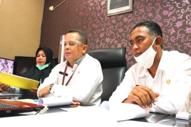 Kepala UPT.Bakuda Provinsi Kepulauan Bangka Belitung Wilayah Kabupaten Bangka, Yeri,S,Sos Bersama Kabid Pajak Bakuda Provinsi Kepulauan Bangka Belitung, Herwanita,SE Dan Kasubid Teknis Pajak, Sengketa Pajak & Doleansi Bakuda Provinsi Kepulauan Bangka Belitung, Sjamsul Bahri, SH, M.AP Melaksanakan Video Conference Tentang Samsat Setempoh Samsat Bangka Bersama KEMENPAN RB RI Dan Biro Organisasi Setda Provinsi Kepulauan Bangka Belitung
