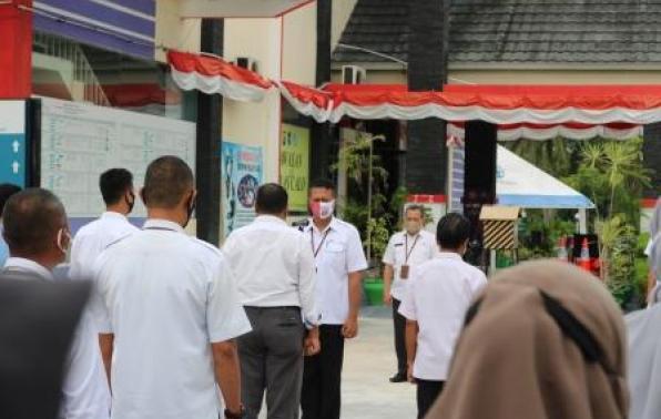 Kegiatan Apel Pada UPT.Bakuda Provinsi Kepulauan Bangka Belitung Wilayah Kabupaten Bangka, Rabu, 30 September 2020