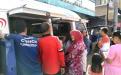 Pegawai Samsat Sungailiat Memberikan Pelayanan Pembayaran Pajak Teliti Ulang 1 Tahun  melalui Kegiatan SAMLING Di Terminal Belinyu Kabupaten Bangka, Kamis, 13 Februari 2020
