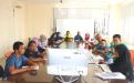 Kasubbag TU UPT.Bakuda Wil.Kab.Bangka, Haryantono,SE Menyampaikan Penjelasan Pengisian IKI Kepada Pegawai Samsat Sungailiat di Ruang Serumpun UPT.Bakuda Wil.Kab.Bangka, Jum'at, 04 Oktober 2019