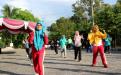 Pegawai Samsat Sungailiat Melaksanakan Kegiatan Senam Pagi Di Halaman Kantor Samsat Sungailiat, Jum'at, 29 November 2019