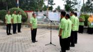 Kepala UPT.Bakuda Wil.Kab.Bangka, Yeri,S.Sos Menyampaikan Hasil Rapat Kerja Gubernur Kepulauan Bangka Belitung dengan 7 UPT. Bakuda Provinsi Kepulauan Bangka Belitung di Apel Pagi, Sabtu, 28 September 2019