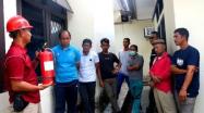 Pegawai Samsat Sungailiat Melaksanakan Sosialisasi Alat Pemadam Api Ringan (APAR) di Samsat Sungailiat, Jum'at, 01 November 2019