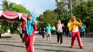 Pegawai Samsat Sungailiat Melaksanakan Kegiatan Senam Pagi Di Halaman Kantor Samsat Sungailiat, Jum'at, 29 November 2019