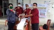 Pegawai Samsat Bangka Melaksanakan Kegiatan Samsat Setempoh Di Pasar Kite Sungailiat Bangka, Sabtu, 19 Desember 2020